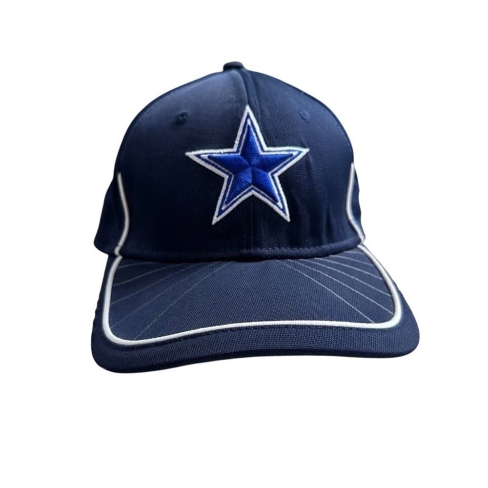 New Era 39THIRTY Dallas Cowboys Hat Navy Blue Stretch Fit Star Logo Cap S/M
